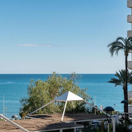 Seaview Beachfront Studio With Aqua Park & Balcony Benalmádena Exterior foto