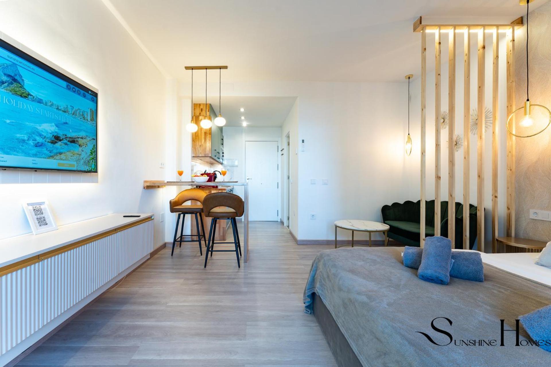 Seaview Beachfront Studio With Aqua Park & Balcony Benalmádena Exterior foto