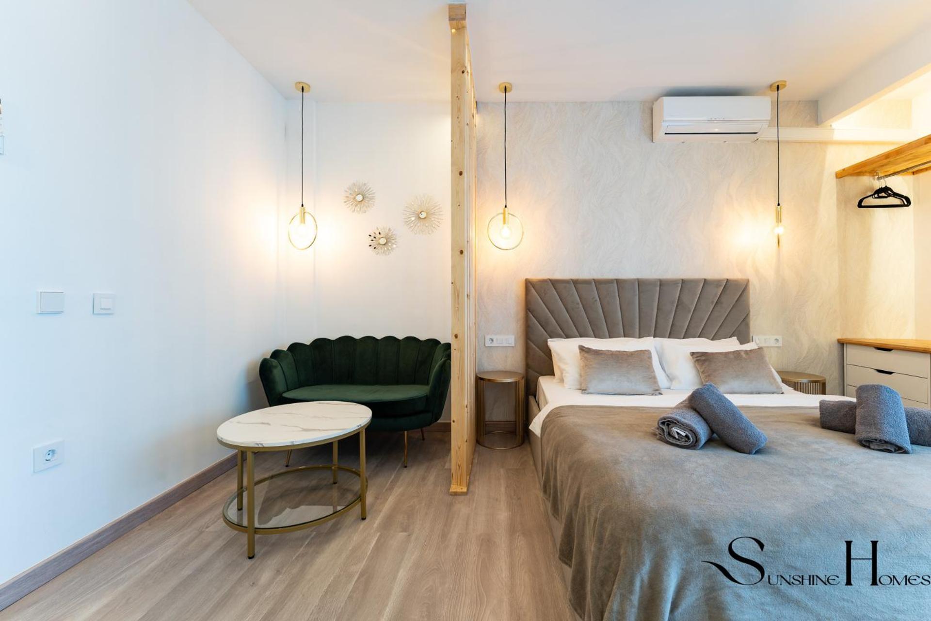 Seaview Beachfront Studio With Aqua Park & Balcony Benalmádena Exterior foto
